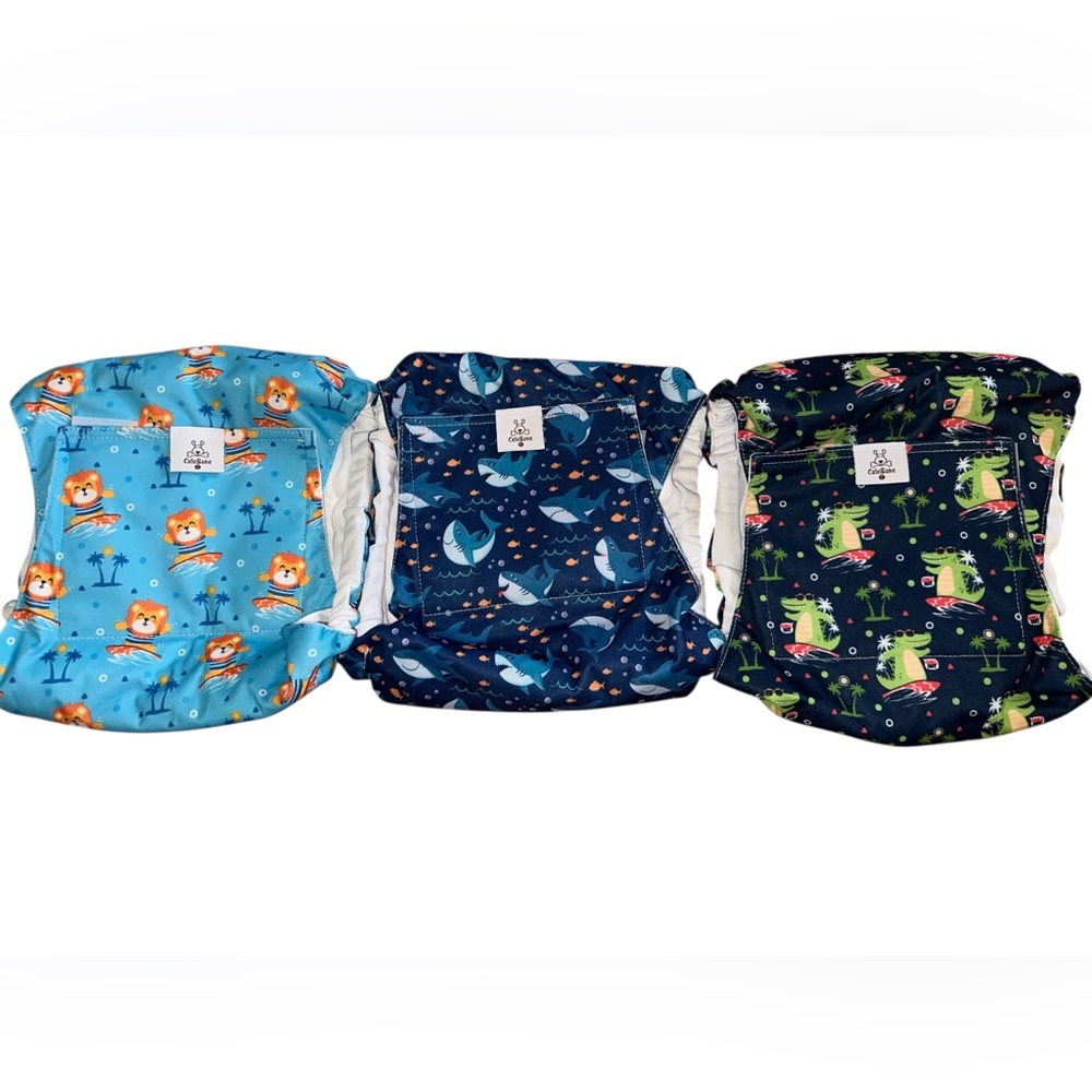 🆕 cute bone dog diapers for males